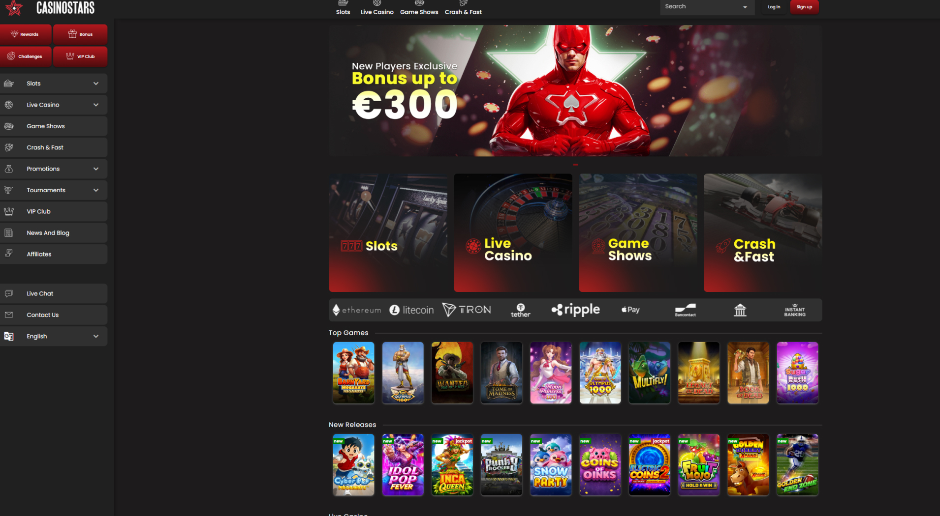 8. CasinoStar- Bonus popolare del casinò Giropay