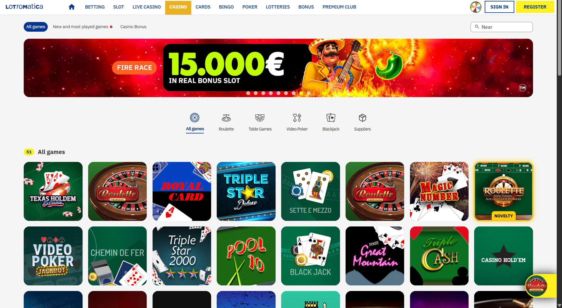 5. Lottomatica- Scelta del casinò mobile Giropay