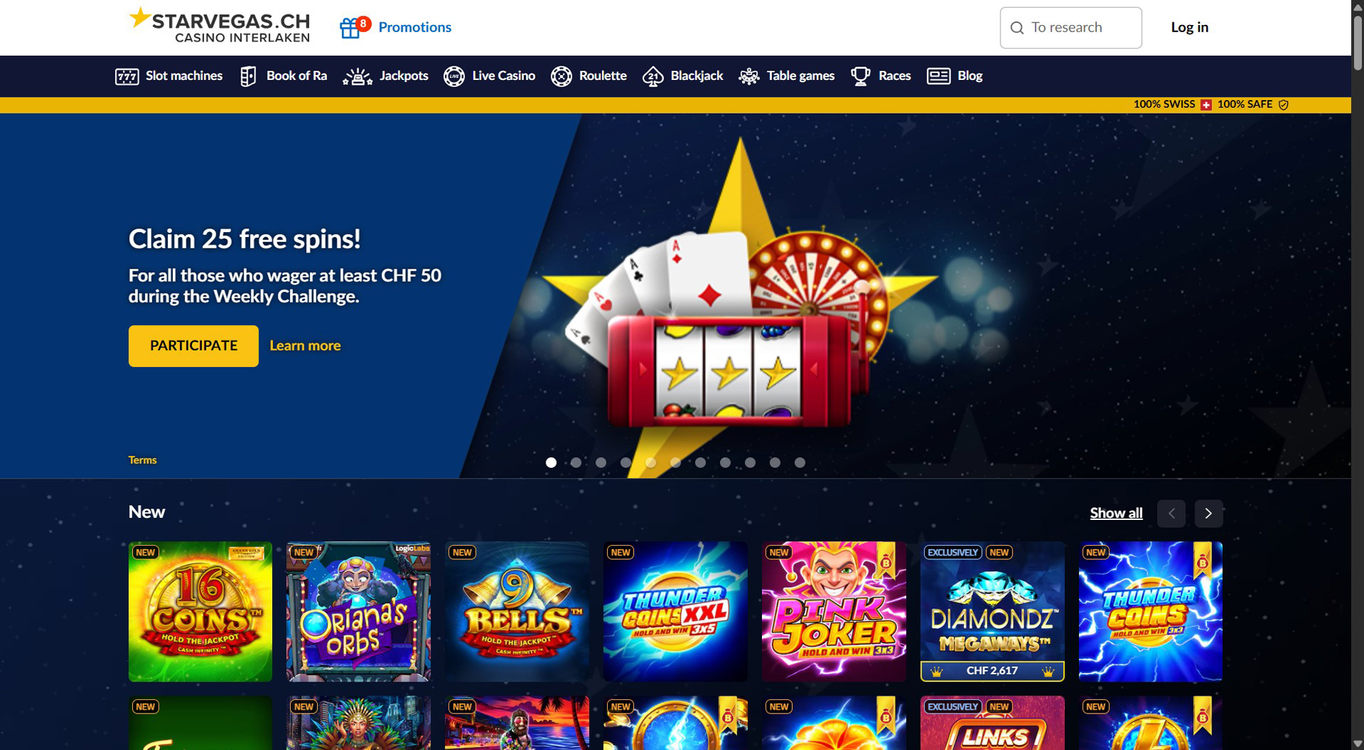 7. StarVegas- Offerta bilanciata del casinò Giropay